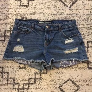 Old Navy Boyfriend Ripped Shorts